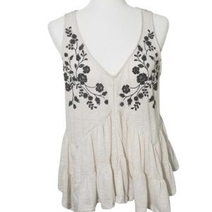 Arizona Jean Co Sheer Ruffled Tank Top 1x